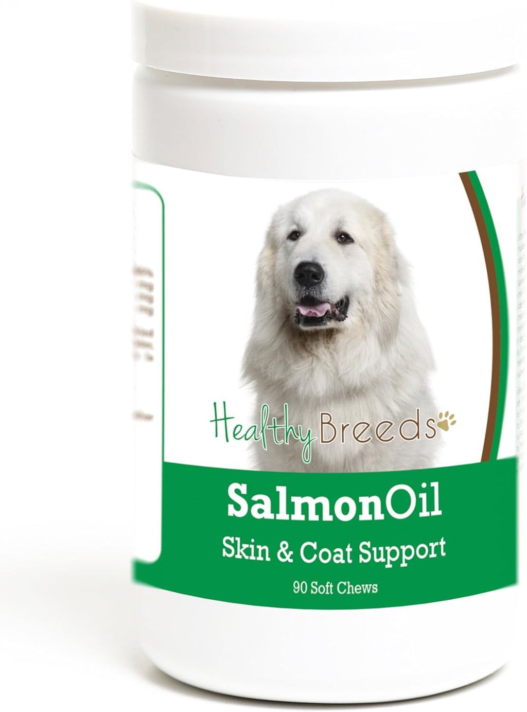 Healthy Breeds Great Pyrenees Golosinas de Aceite de Salmón - 90 unidades
