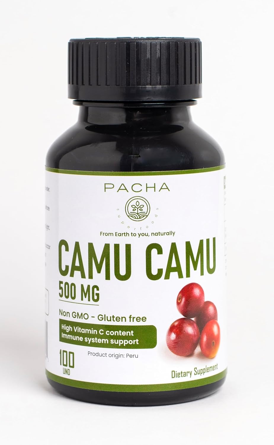 Camu Camu Cápsulas 500 mg - Alto Contenido de Vitamina C