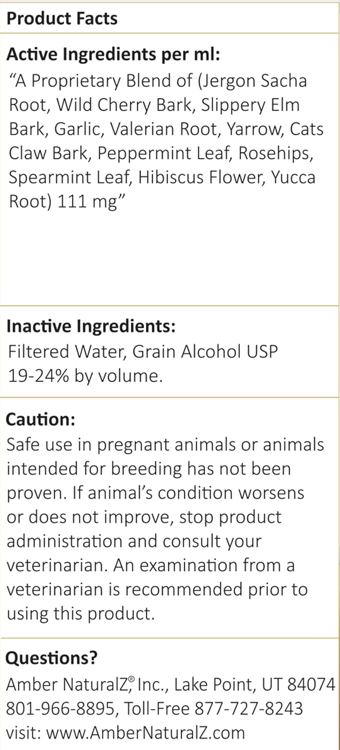 Amber NaturalZ Adizone Herbal Supplement for Dogs - 4 fl oz