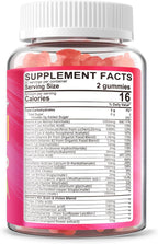 Multivitamínico para Mujeres 40+ con Omega-3, Hierro y Complejo B - Gomitas Veganas Sin Azúcar - 60 Unidades