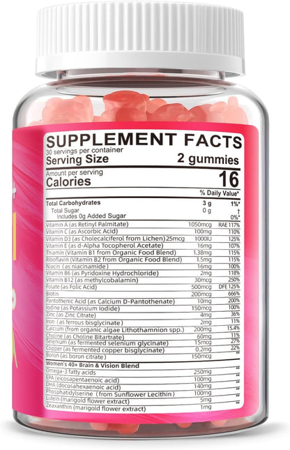 Multivitamínico para Mujeres 40+ con – Hierro: Contribuye a la formación normal de glóbulos rojos y hemoglobina, y – Image 2