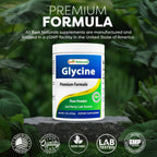 Best Naturals Glycine Powder 1 LB - Apoyo a Neurotransmisores y Relajación