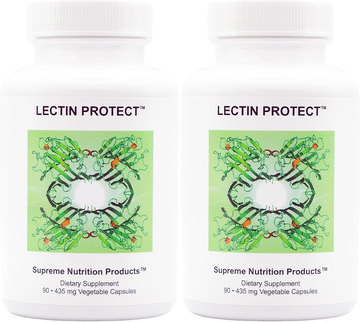 Supreme Nutrition Lectin Protect – 180 Cápsulas Vegetarianas (Pack de 2 Envases de 90)