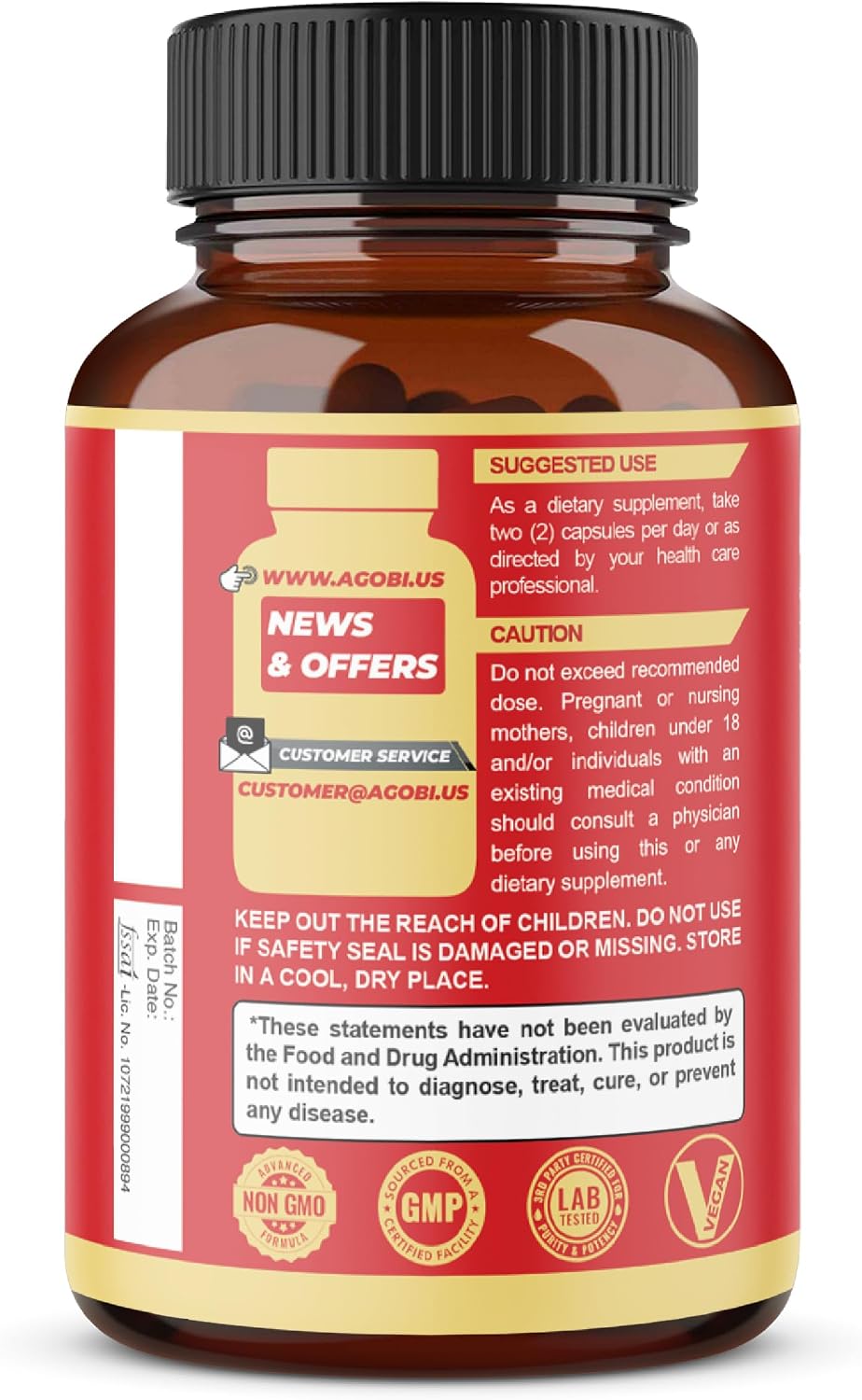 agobi Shilajit con Ashwagandha, 210 Cápsulas - 600mg Shilajit Puro del Himalaya + 400mg Ashwagandha Orgánica