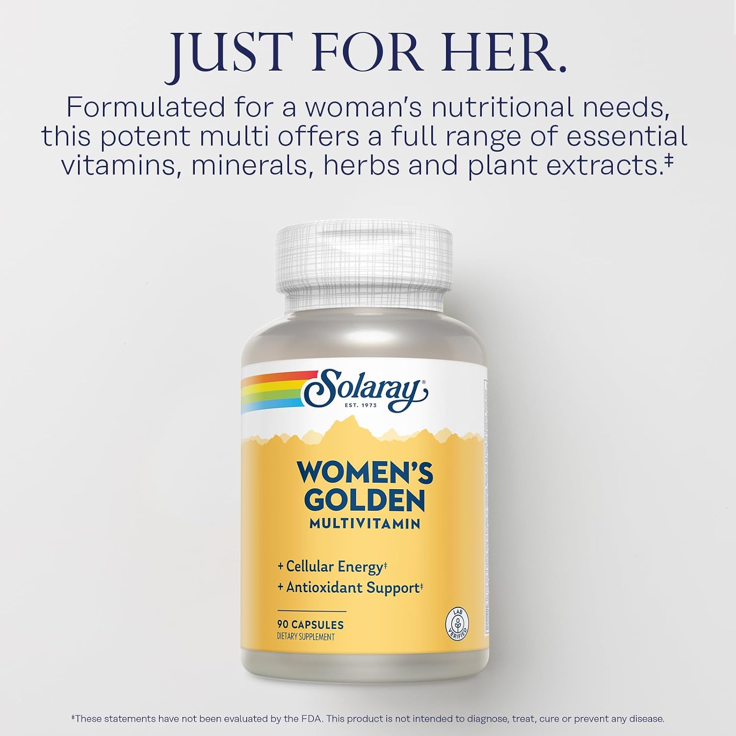 SOLARAY Multivitamínico Golden para Mujer - 90 Cápsulas