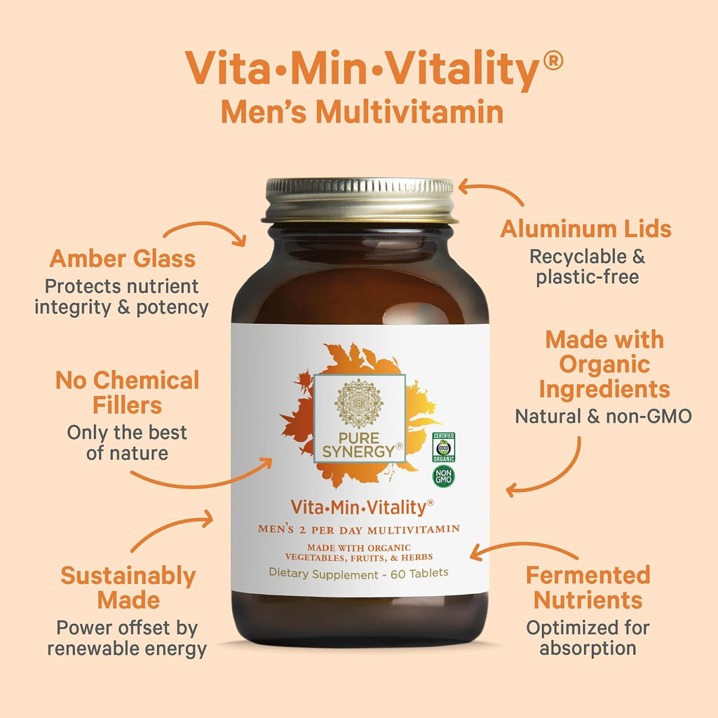 Vita·Min·Vitality Multivitamínico Natural para Hombres (60 Comprimidos)