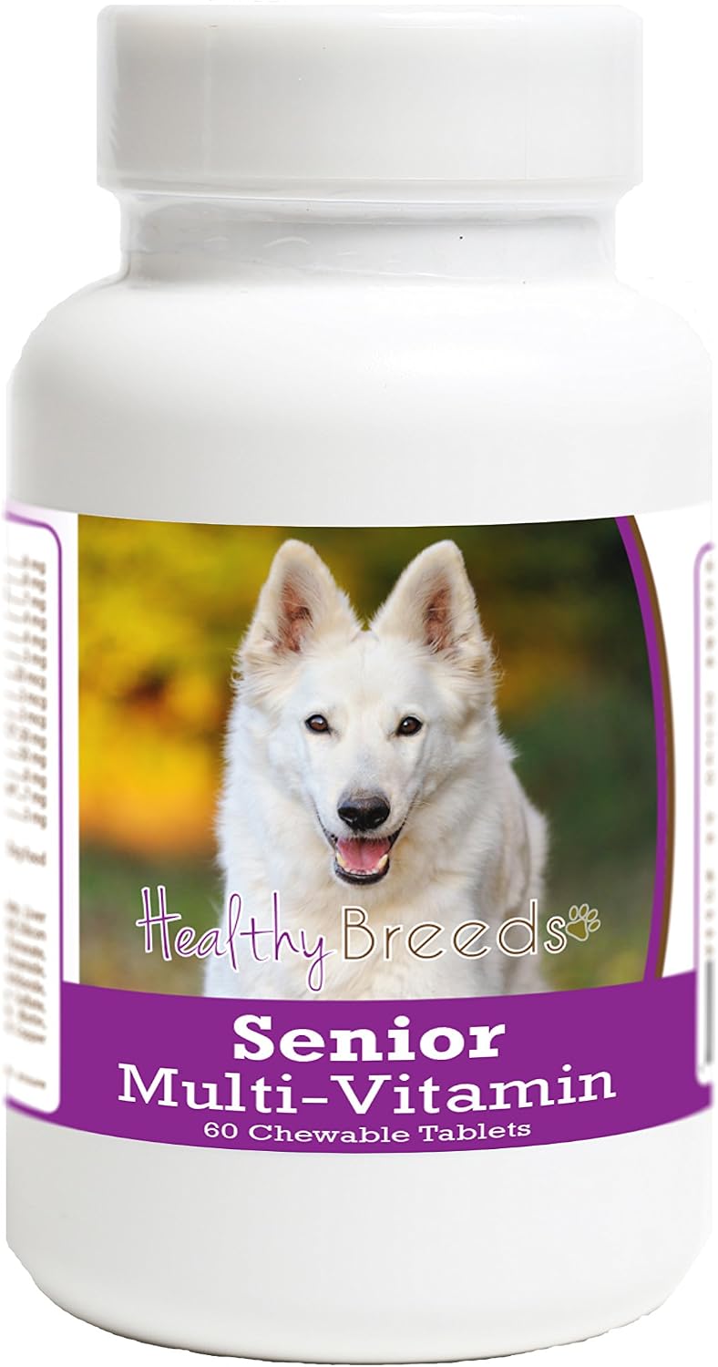 Healthy Breeds German Shepherd Senior Dog Multivitamin Tablets 60 Count – Image 1