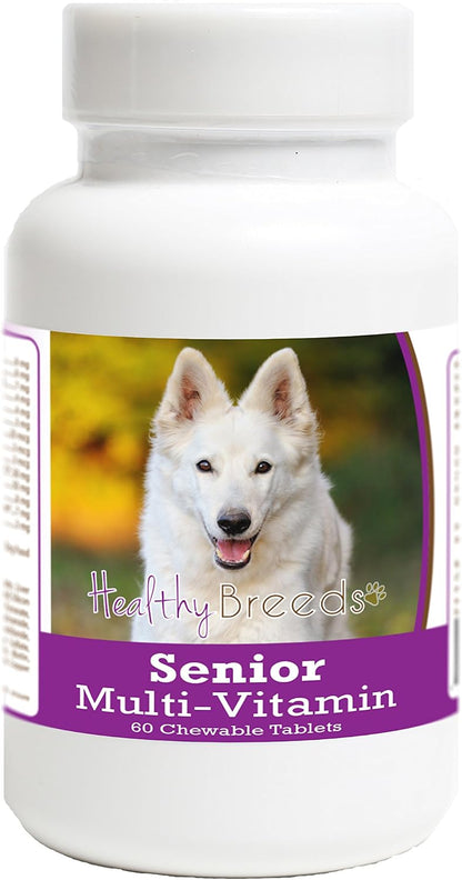 Healthy Breeds German Shepherd Senior Dog Multivitamin Tablets 60 Count – Image 1