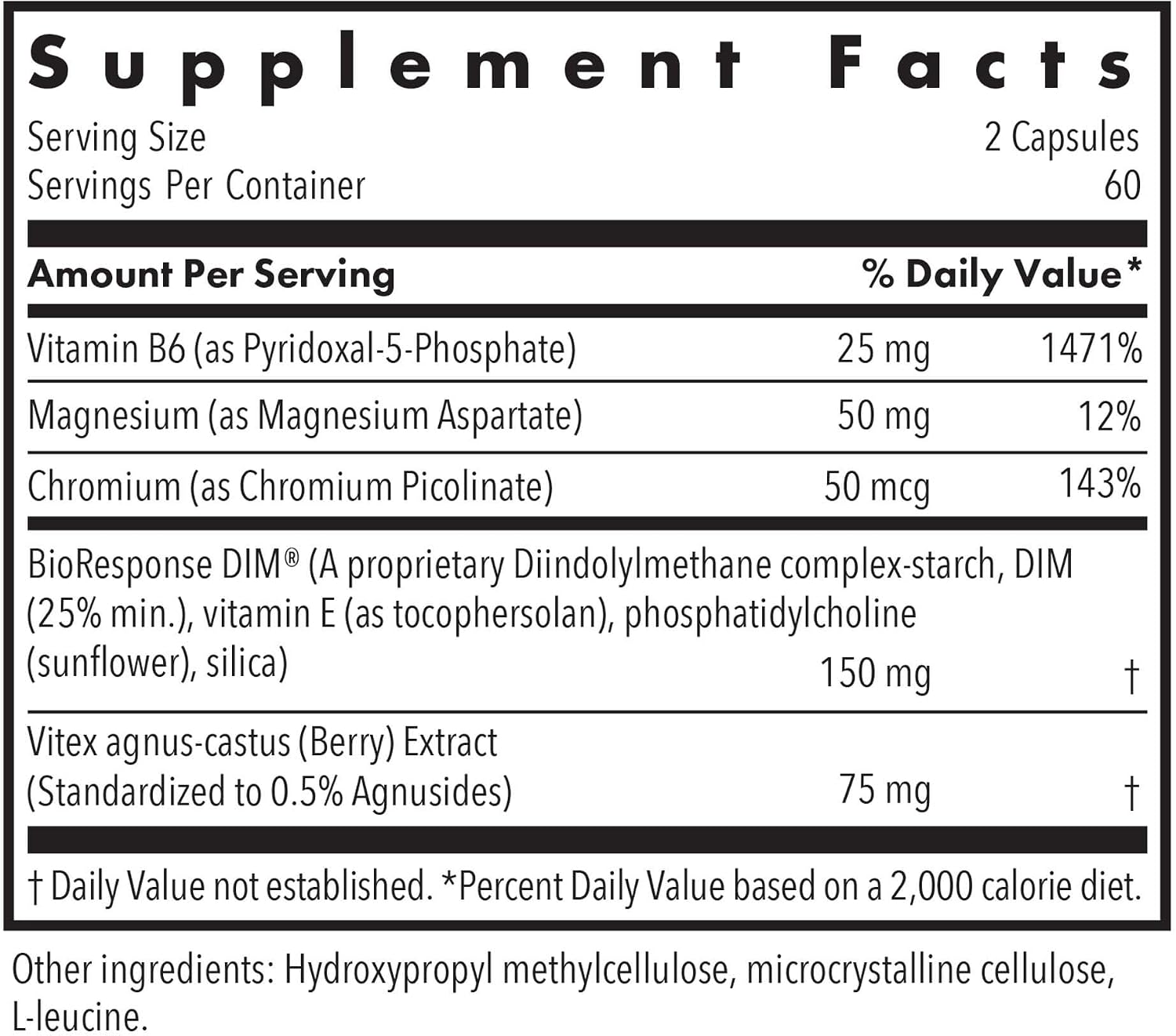 Allergy Research Group DIM Vitex - Apoyo al Metabolismo Estrogénico - 120 Cápsulas