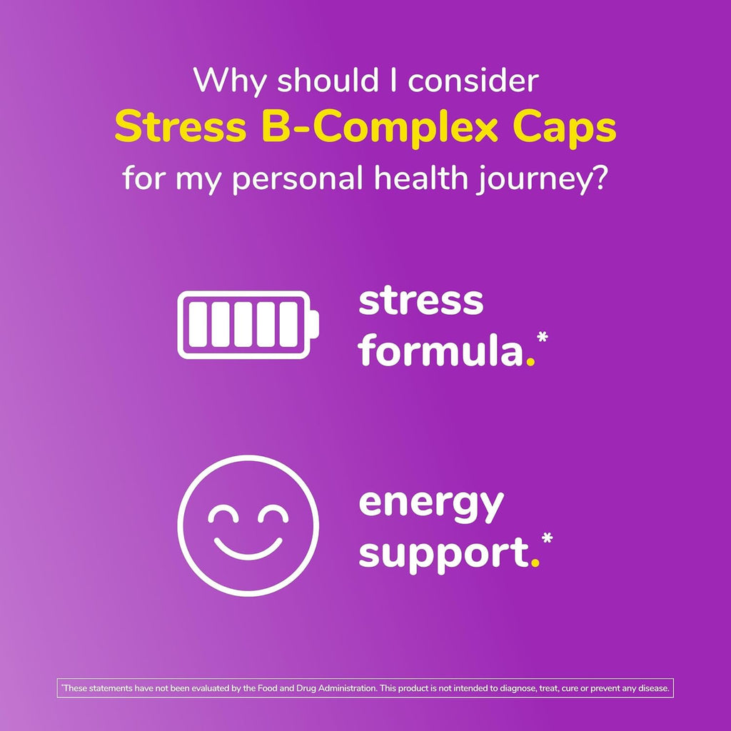 Twinlab Stress B-Complex Caps - 100 Cápsulas (Paquete de 2)