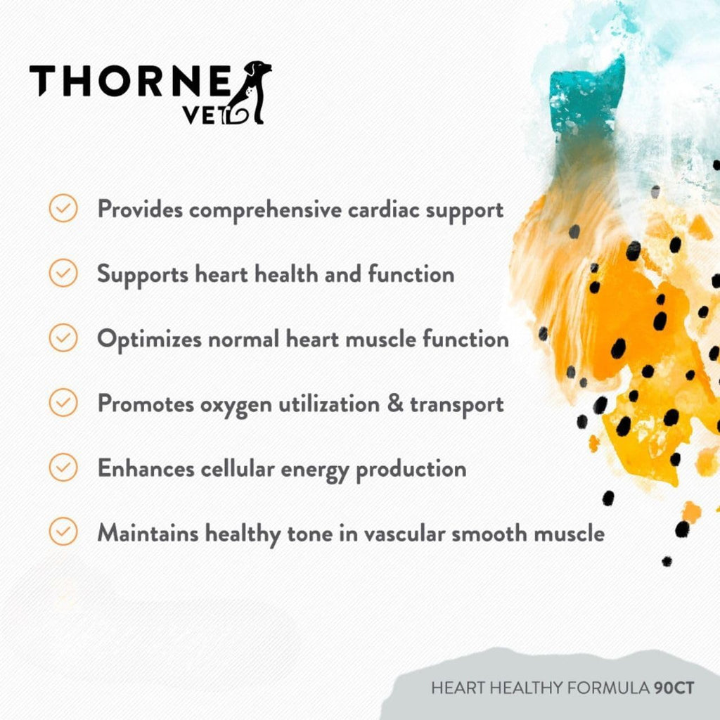ThorneVet Heart Healthy Formula – Apoyo Cardiovascular para Perros y Gatos, 90 Soft Chews