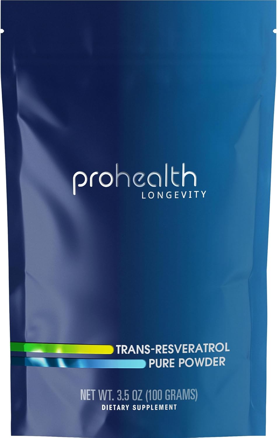 ProHealth Longevity Trans-Resveratrol en Polvo 100 Gramos - Grado Farmacéutico, 1000 mg por Porción