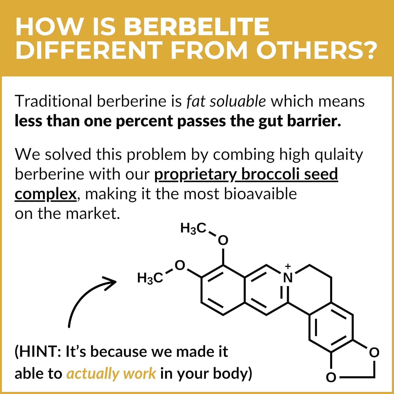 Mara Labs BerbElite | 350mg Berberina HCL con Complejo de Semillas de Brócoli | 30 Cápsulas Veganas