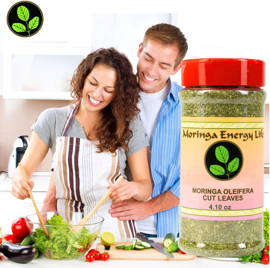 Moringa Leaf Shaker con Hojas de Moringa Pura con Nutrientes Esenciales, Rica en Vitaminas, Aminoácidos y Minerales Traza en Shaker de Moringa 116 g