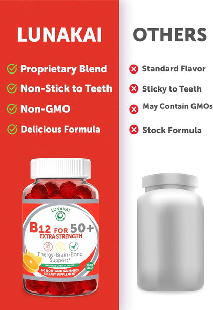 Gominolas de Vitamina B12 para Adultos 50+ | – El funcionamiento normal del sistema inmunitario – Image 8