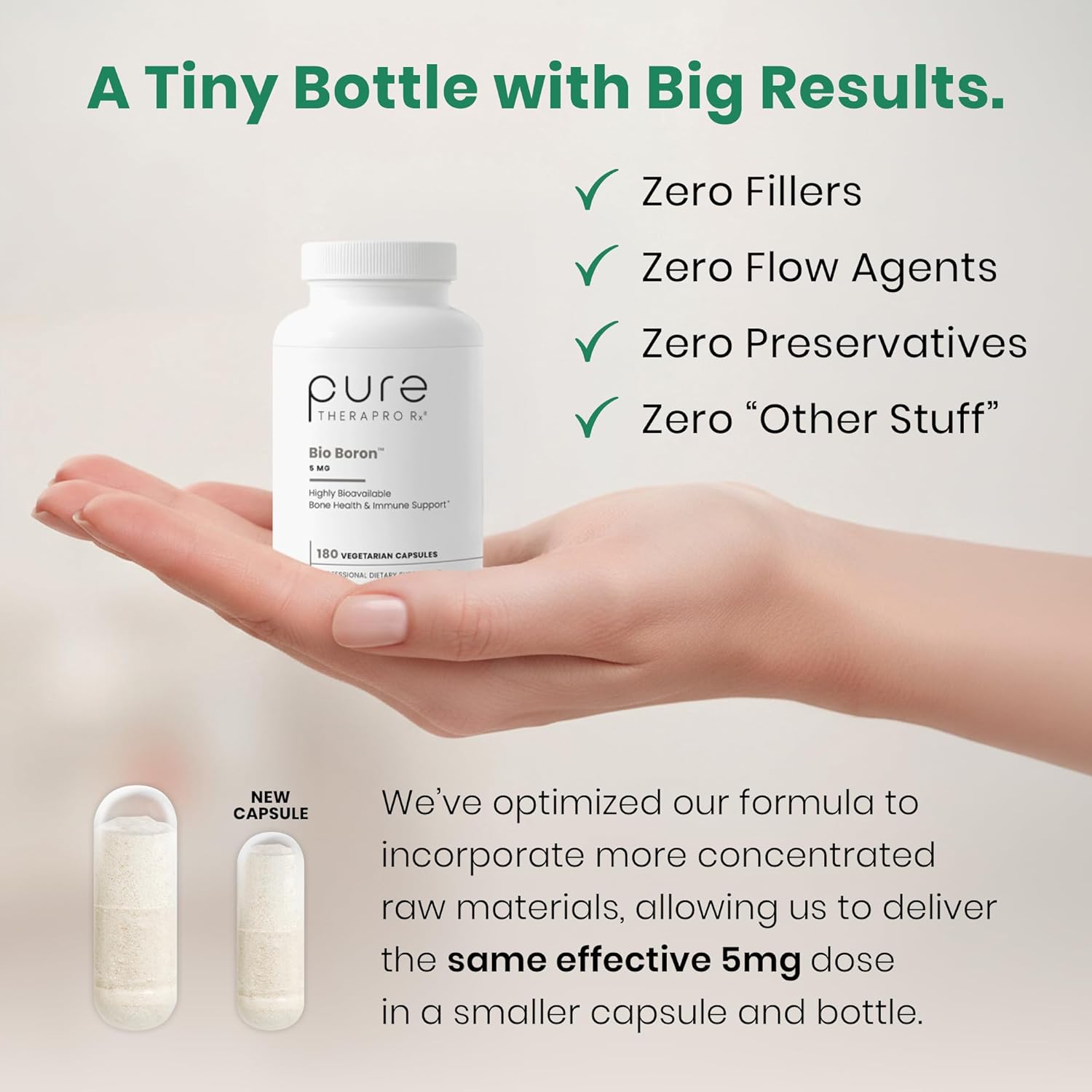 Pure TheraPro Rx Bio Boron - Boro Bororgánico Glicinato (5mg, 180 Cápsulas)