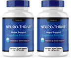 Neuro Thrive Complemento para la Memoria y Función Cognitiva con PQQ (2 Paquetes, 120 Cápsulas)