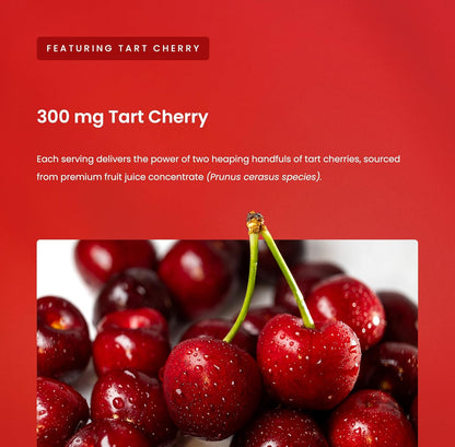 Gominolas de Cereza Ácida con Semilla de Apio – Potente Extracto 10:1 – 60 Gominolas – Vegano, No OGM