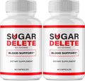IDEAL PERFORMANCE Sugar Delete Cápsulas - Suplemento para Circulación Saludable y Niveles Estables (2 Paquetes)