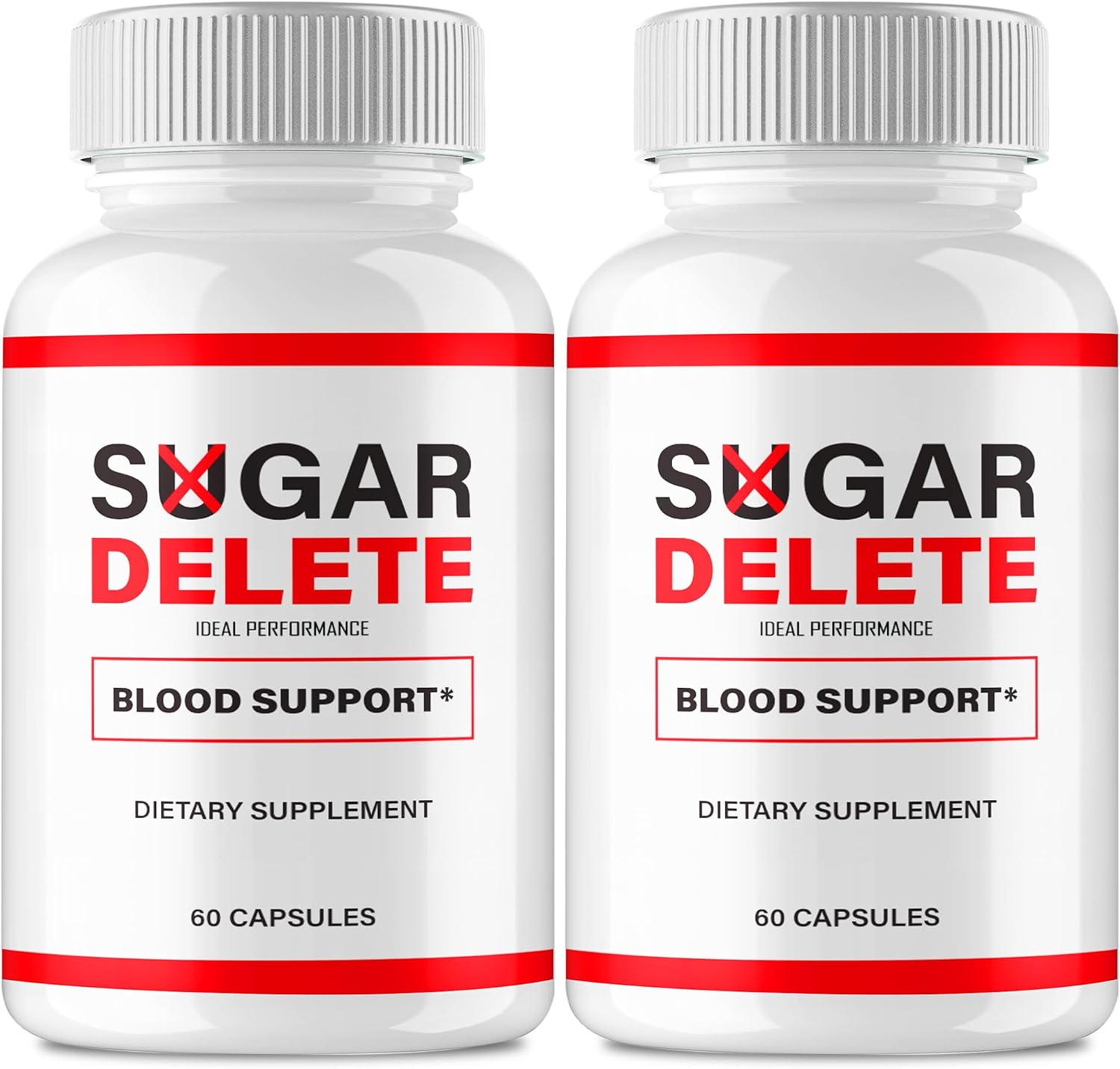 IDEAL PERFORMANCE Sugar Delete Cápsulas - Suplemento para Circulación Saludable y Niveles Estables (2 Paquetes)