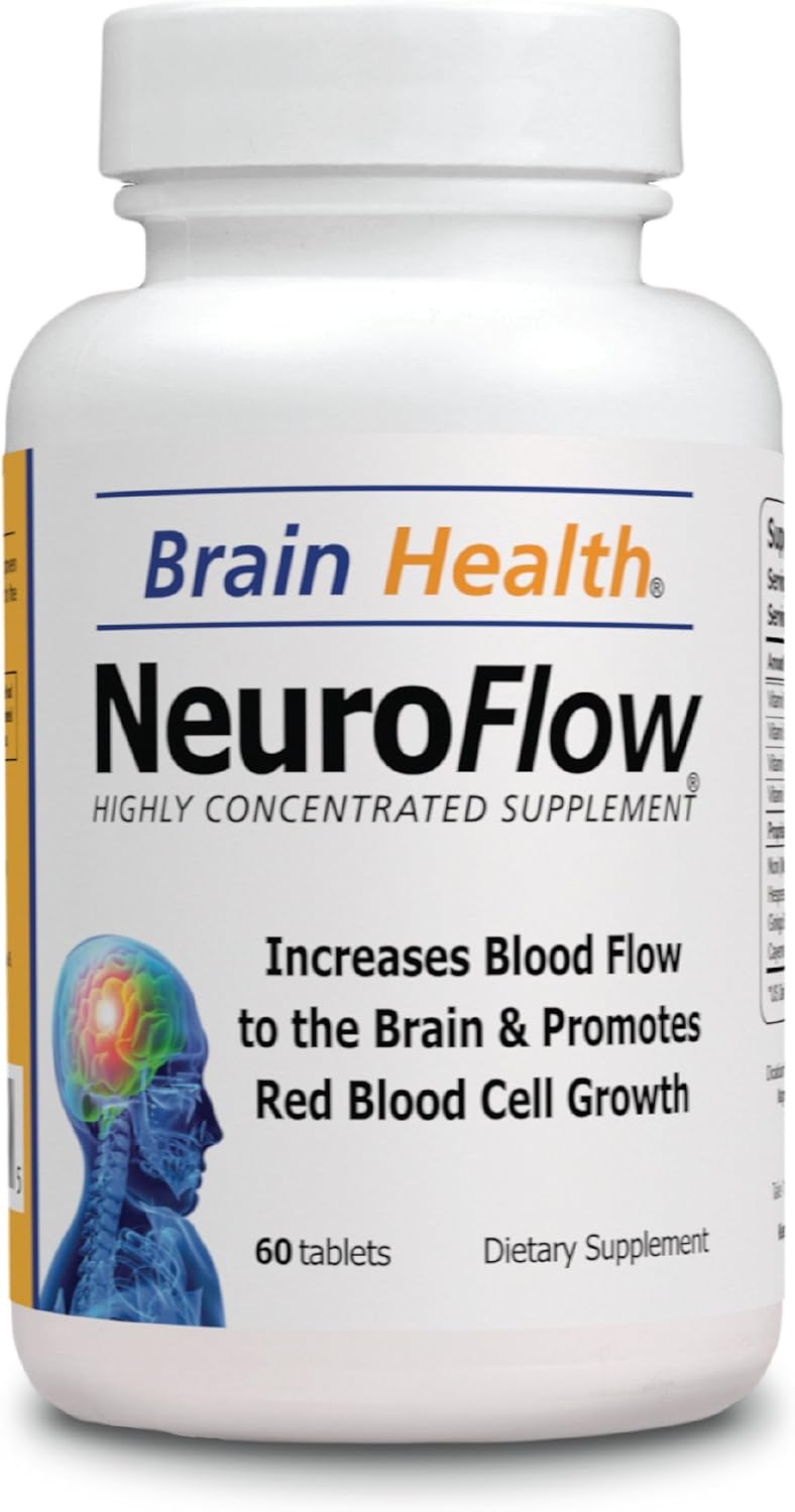 Neuro Flow - Brain Health and Oxygenation Supplement - 60 Tablets