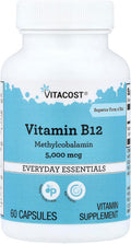 Vitacost Vitamina B12 5000 mcg - 60 Cápsulas