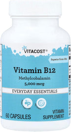 Vitacost Vitamina B12 5000 mcg - 60 Cápsulas