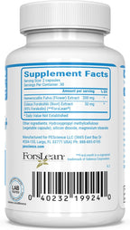 PEScience Forskolin-95+ Cápsulas, 95% Forskolina Pura de Extracto de Coleus Forskohlii con Extracto de Hemerocallis Fulva, ForsLean Patentado, 50 mg, 60 Unidades