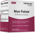 Fairhaven Health Folato y Myo-Inositol en Polvo - 30 Sobres