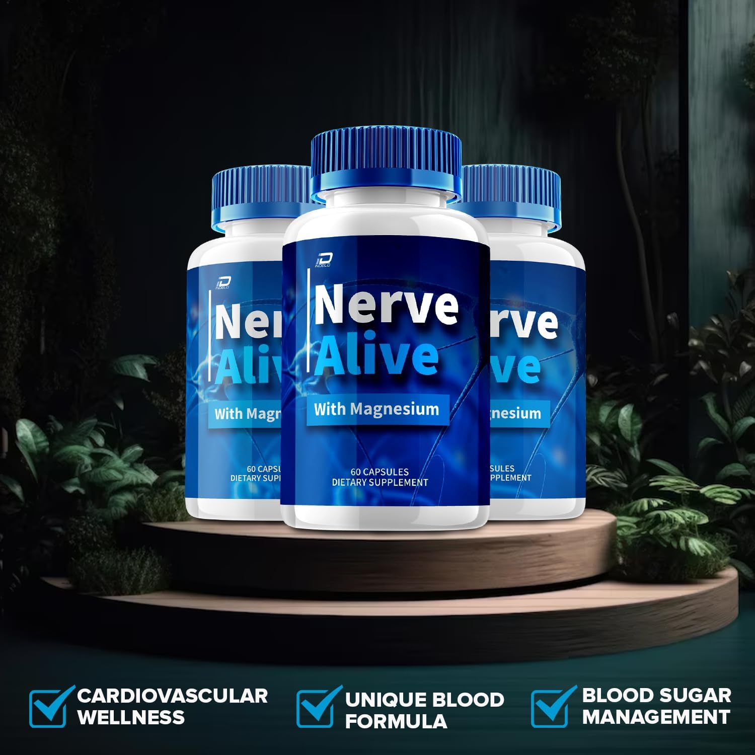 Nerve Alive Cápsulas – Suplemento Avanzado NerveAlive, Fórmula Natural, Máxima Potencia (5 Paquetes - 300 Cápsulas)