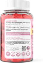 Myo-Inositol & D-Chiro Inositol Gummies 2000mg + 50mg, Ratio 40:1, con Omega-3 Vegano, D3, Magnesio Glicinato, Metilfolato + B12, Sin Azúcar, 120 uds