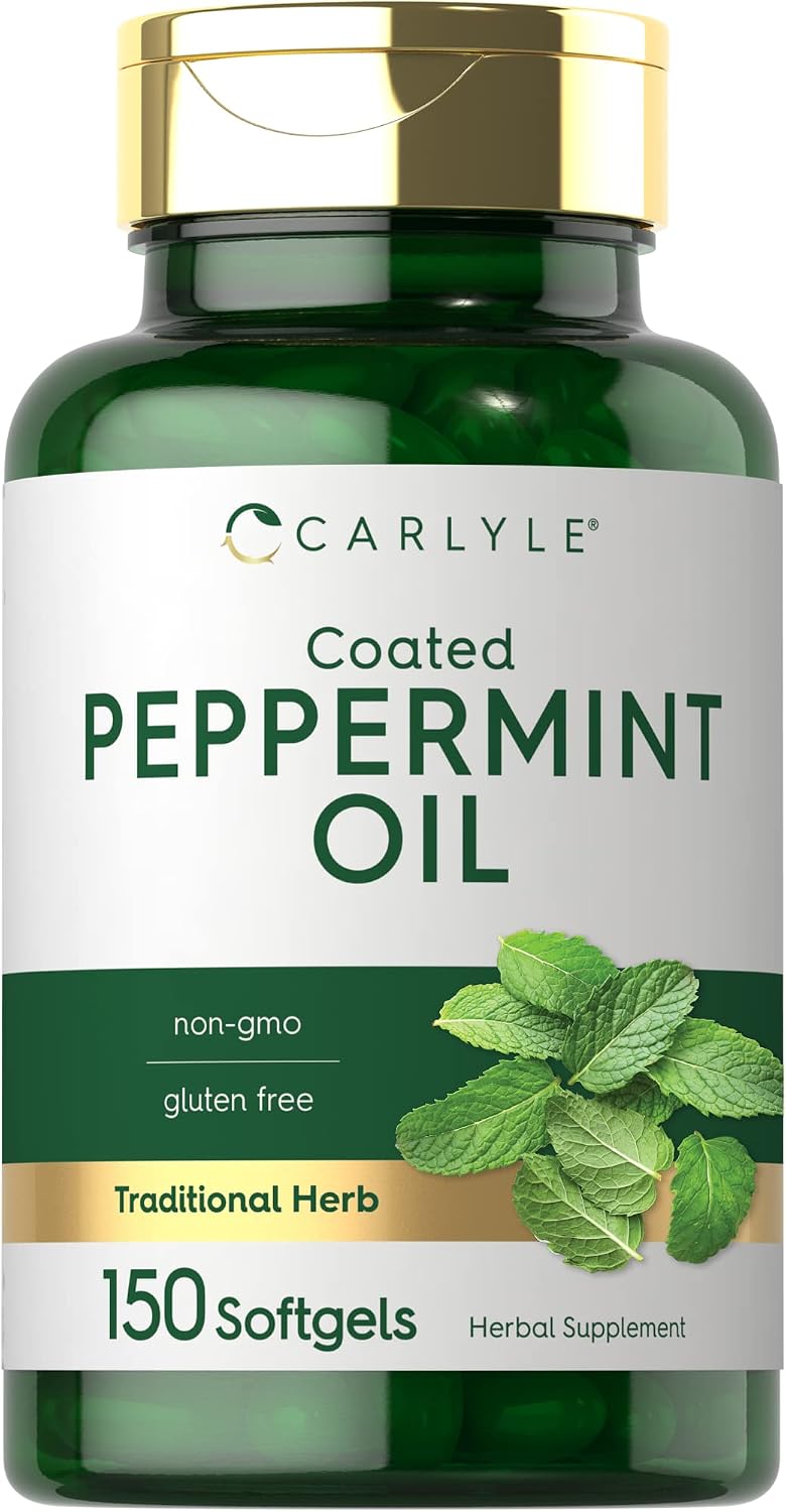 Carlyle Aceite de Menta en Cápsulas | 150 Softgels | Suplemento Herbal