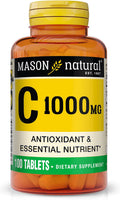 MASON NATURAL Vitamina C 1000 mg, 100 Comprimidos