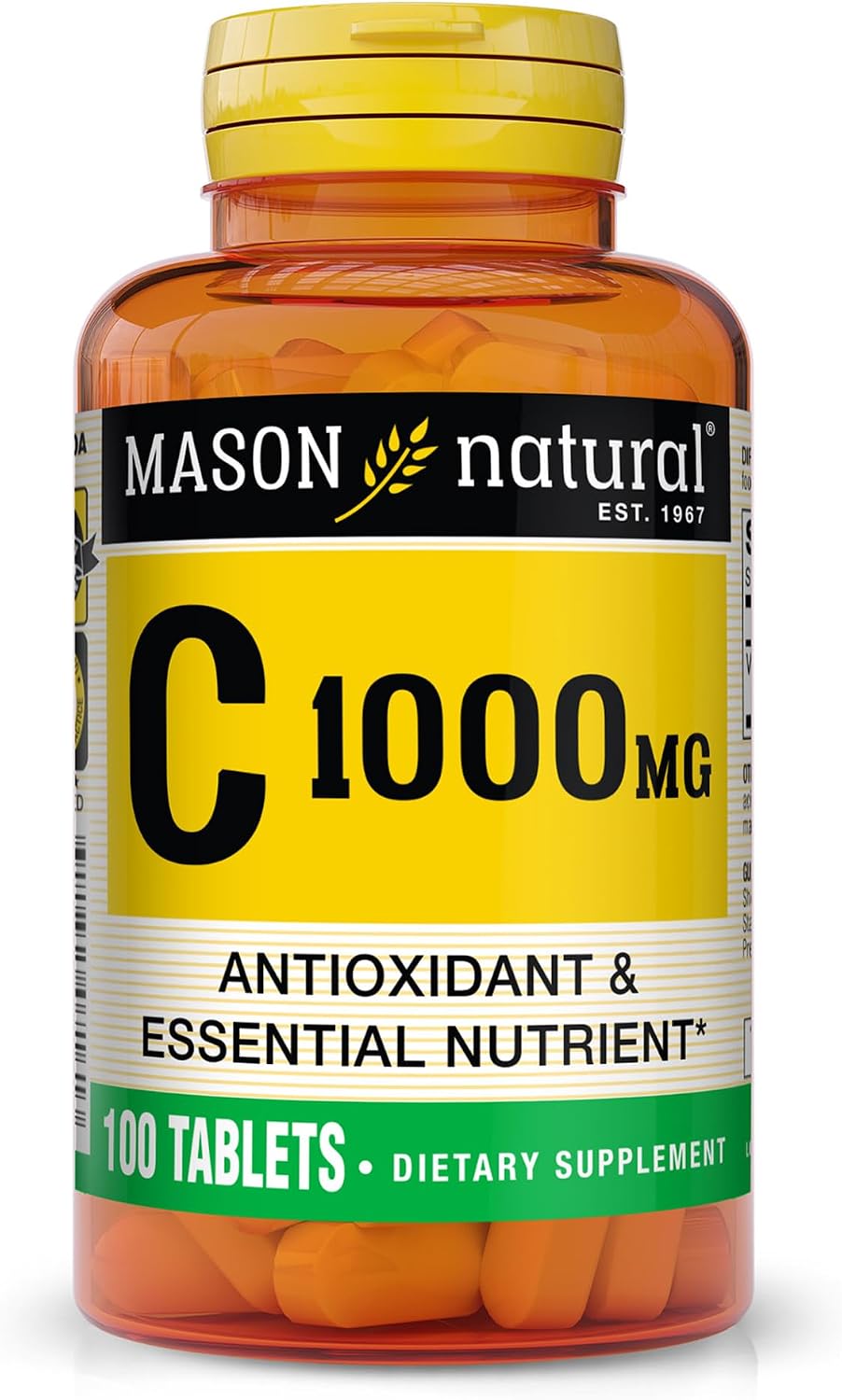 MASON NATURAL Vitamina C 1000 mg, 100 Comprimidos
