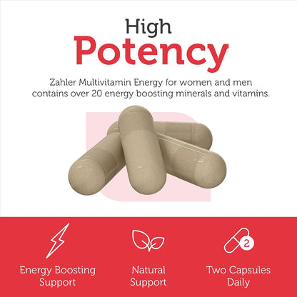Zahler Multivitamínico Diario para Mujeres y – Energía limpia y sostenida: La mezcla energética con cordyceps y – Image 4