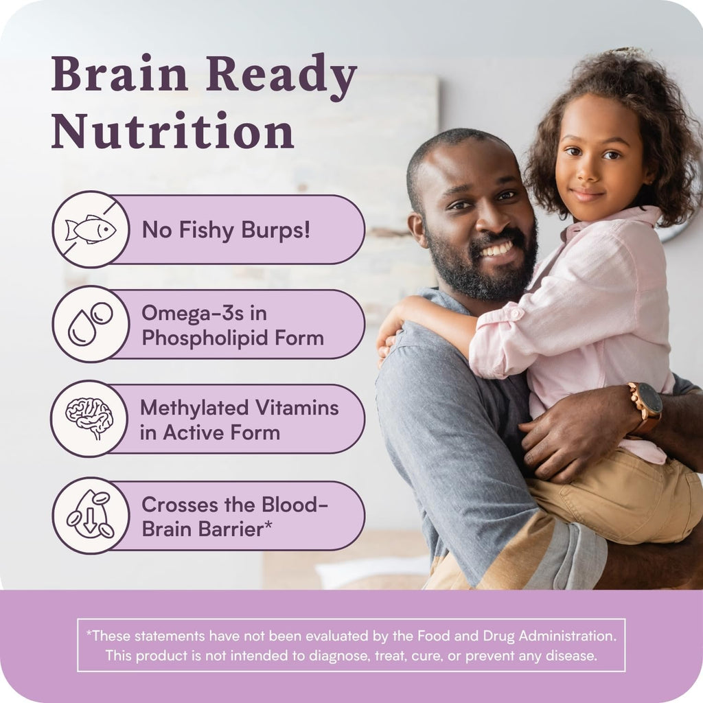 Accentrate Suplemento Cerebral Infantil | Omega-3 + Vitaminas B Metiladas