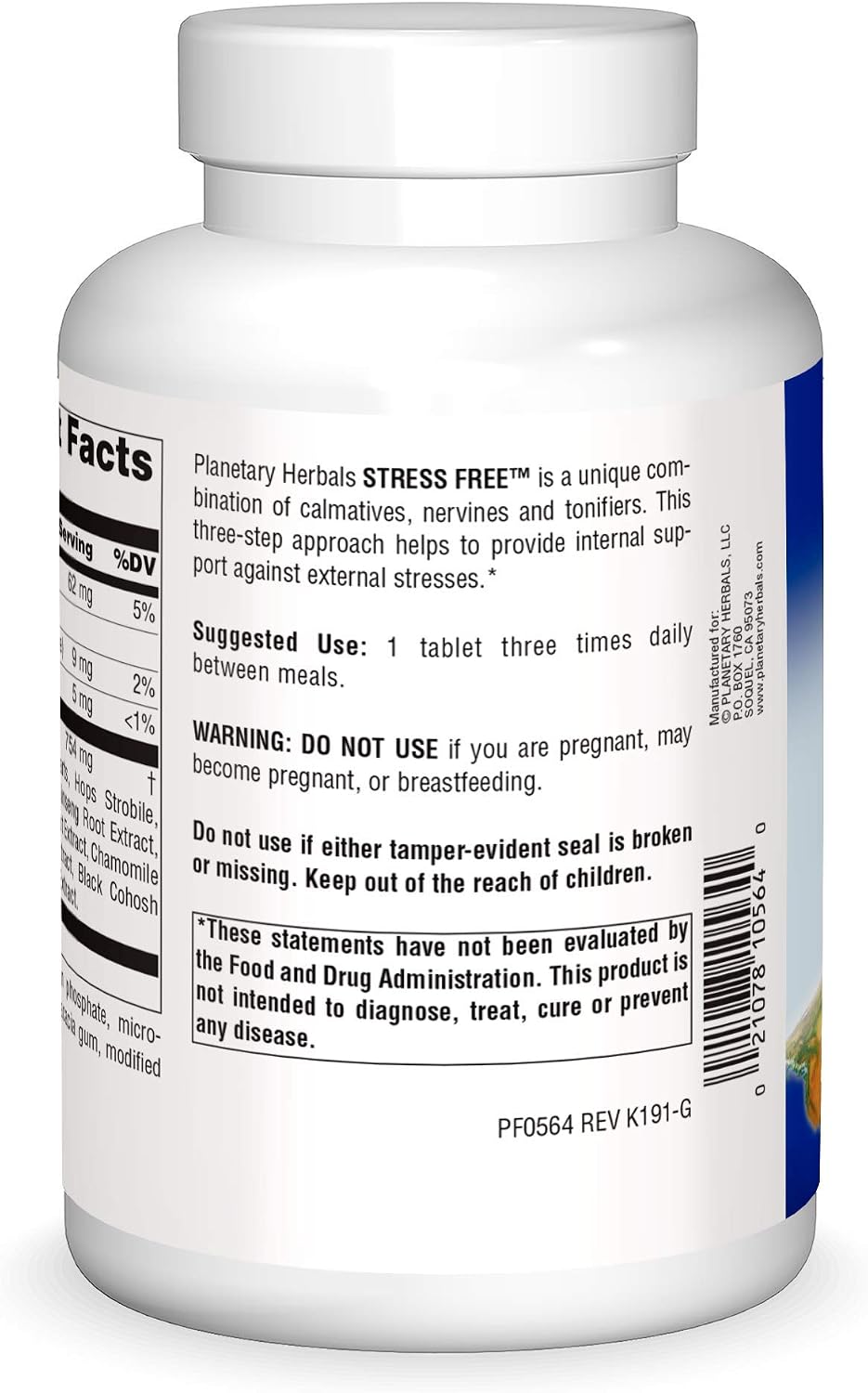 Stress Free de Planetary Herbals - 180 Comprimidos para el Alivio del Estrés
