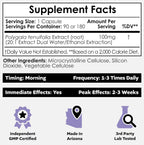 Nootropics Depot Cápsulas de Polygala tenuifolia | 100mg | 90 Cápsulas | Extracto 20:1 | Yuan Zhi