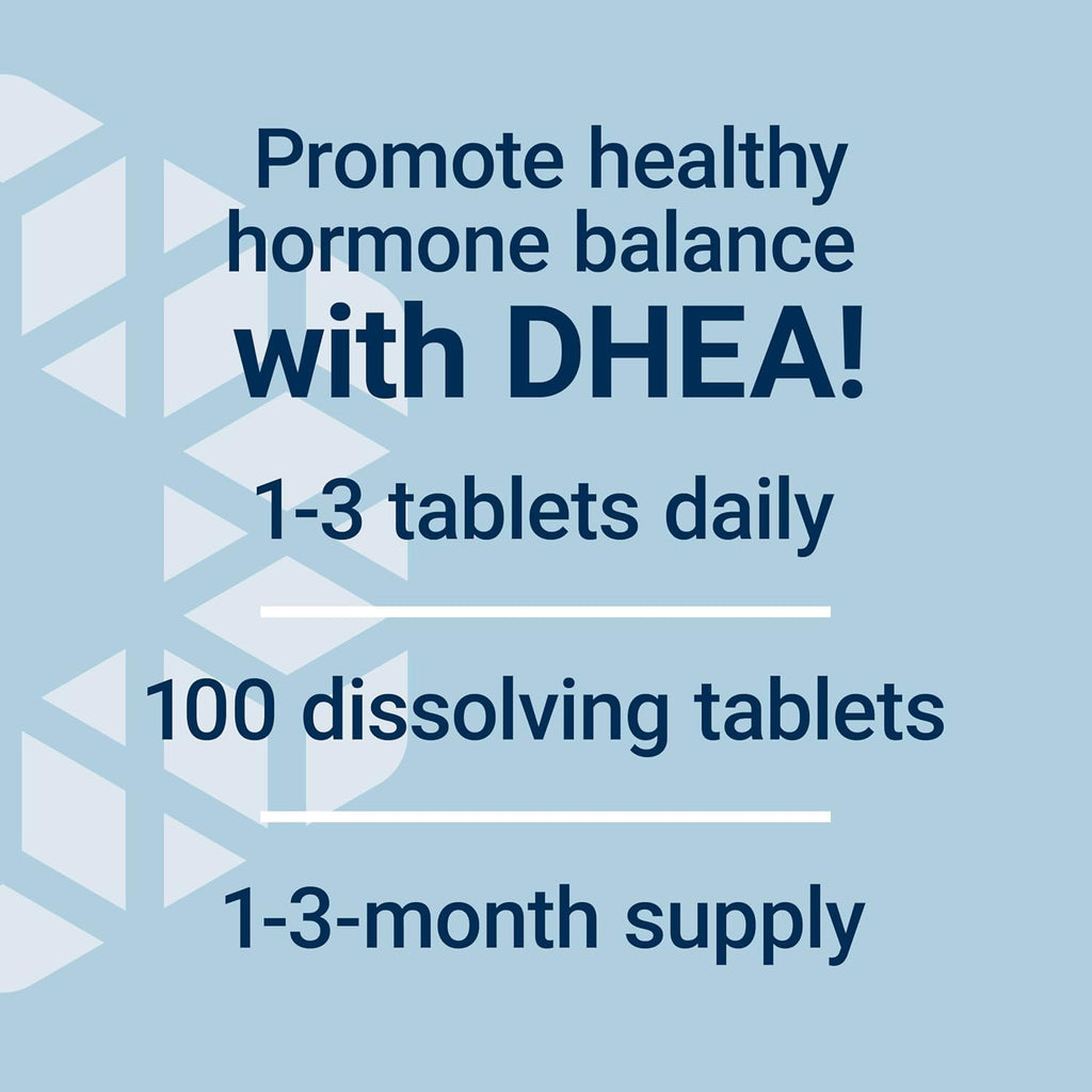 Life Extension DHEA 25 mg – 100 Tabletas Sublinguales para el Equilibrio Hormonal