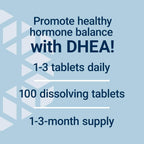 Life Extension DHEA 25 mg – 100 Tabletas Sublinguales para el Equilibrio Hormonal