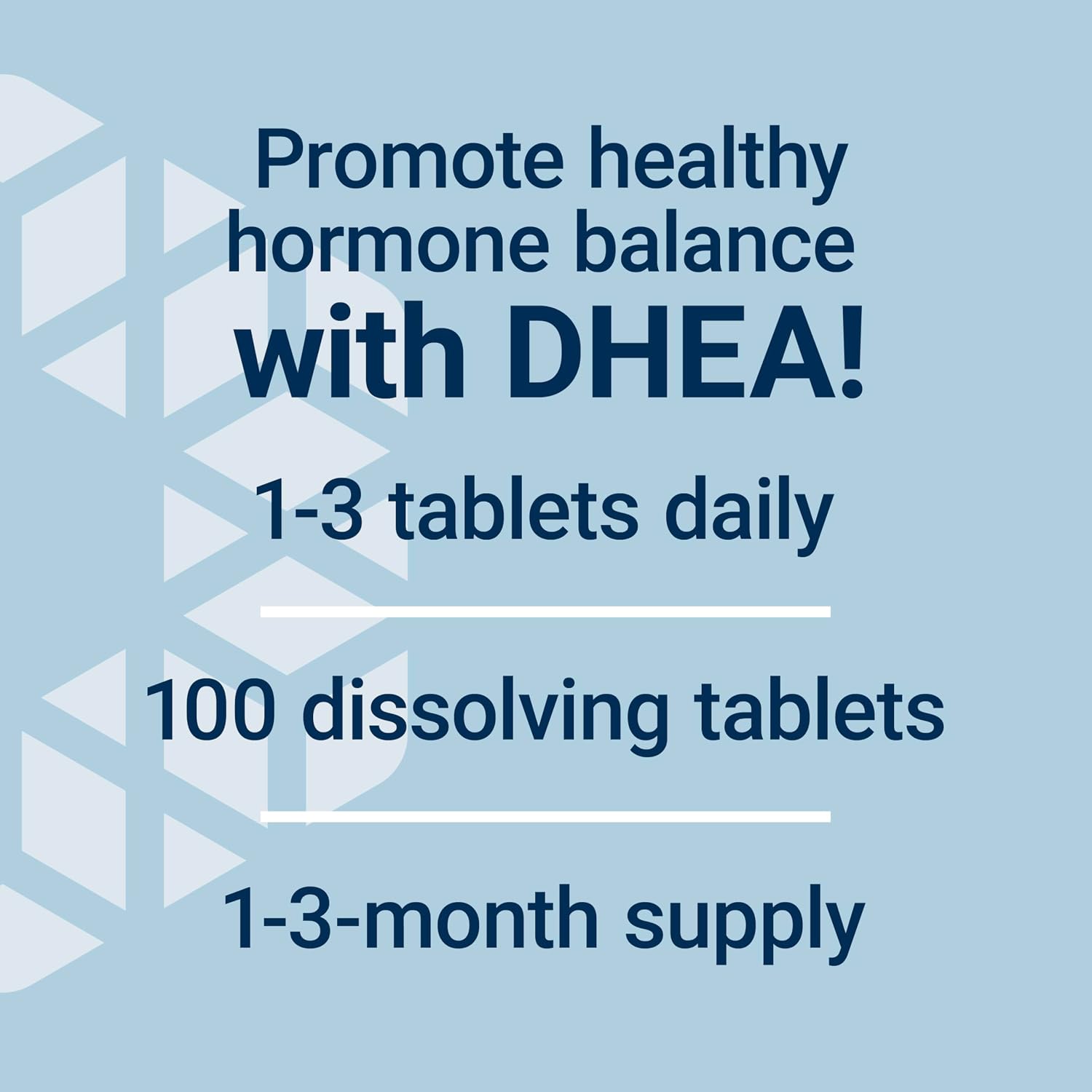 Life Extension DHEA 25 mg – 100 Tabletas Sublinguales para el Equilibrio Hormonal