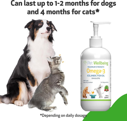 Pet Wellbeing Omega-3 Aceite de Pescado Islandés para Perros (236 ml) – Image 7