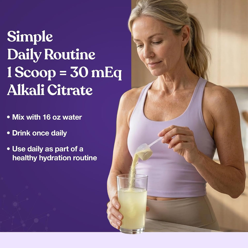 Stone Stopper Drink Mix, Limonada - Suplemento de Citrato Alcalino para la Salud Renal, 30 Dosis