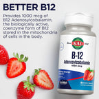 KAL Vitamina B12 Adenosilcobalamina 1000 mcg - 90 Comprimidos ActiveMelt
