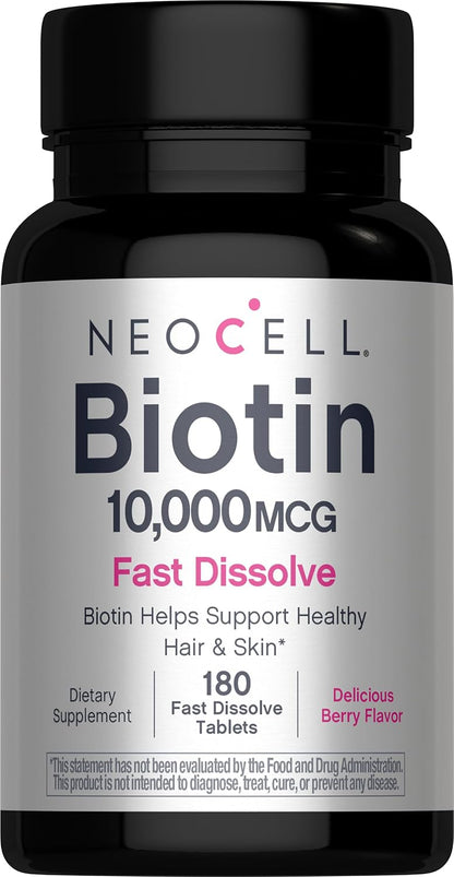 NeoCell Biotin 10000mcg Comprimidos de – Contribuye al metabolismo energético normal. – Image 1