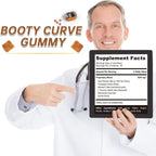 Booty Gummies para Glúteos y Caderas, 60 Gominolas Sabor Bayas