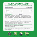 KaraMD Pure Nature | Suplemento de Verduras, Frutas y Hortalizas | Multivitamínico Integral y Antioxidantes | 20 Frutas y Verduras para Energía y Digestión | Sin Gluten y Vegano (Pack de 4)