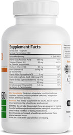 Bronson Complejo B con Vitamina C - 360 Cápsulas Vegetarianas | Apoyo Energético e Inmunitario