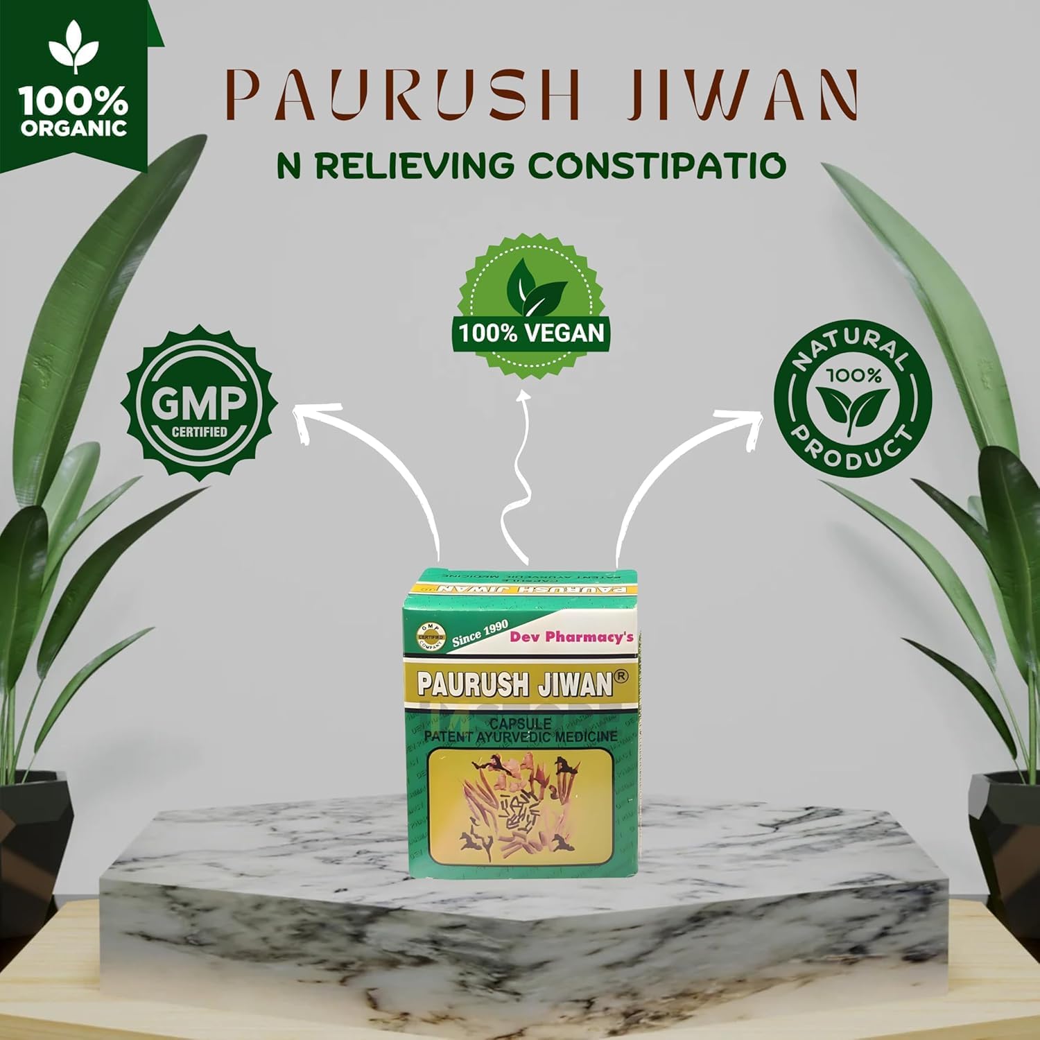 Paurush Jiwan Cápsulas Pack de 2 (60 Cápsulas)