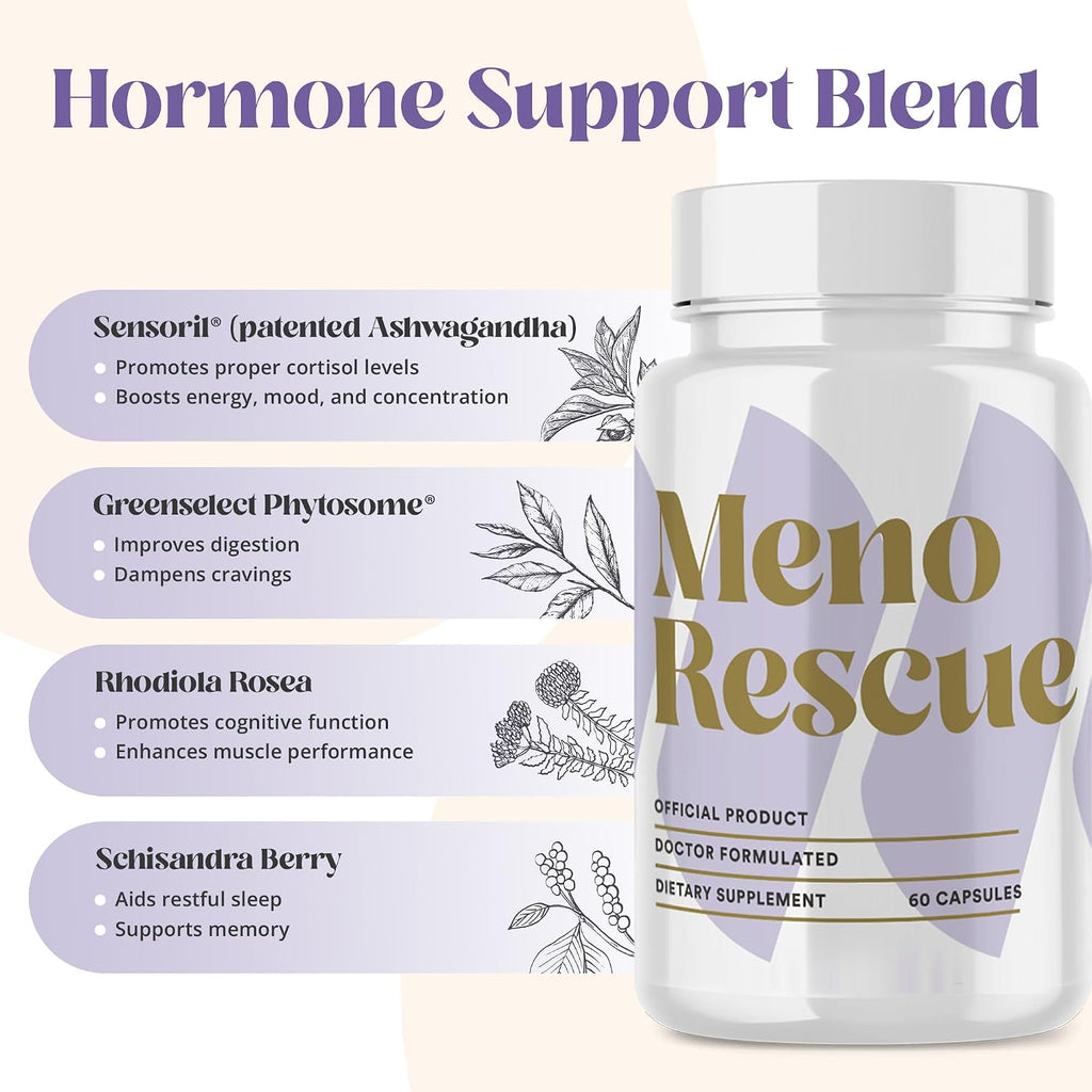 MenoRescue Complemento para la Menopausia - Alivio Completo